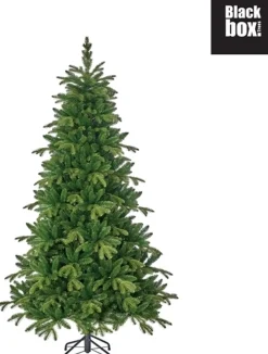 Black Box Kunstkerstbomen^ Trees Brampton Kunstkerstboom Smal - H215 X O125 Cm - Groen