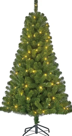 Black Box Kunstkerstbomen^ Trees Charlton Kunstkerstboom Met Led Verlichting - H155 Cm - Groen