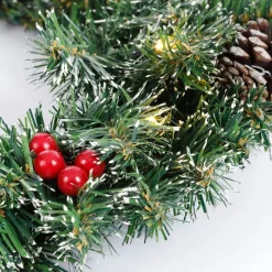 Black Box Trees Creston Kerstkrans Met Led Verlichting - O60 Cm - Groen Fashion