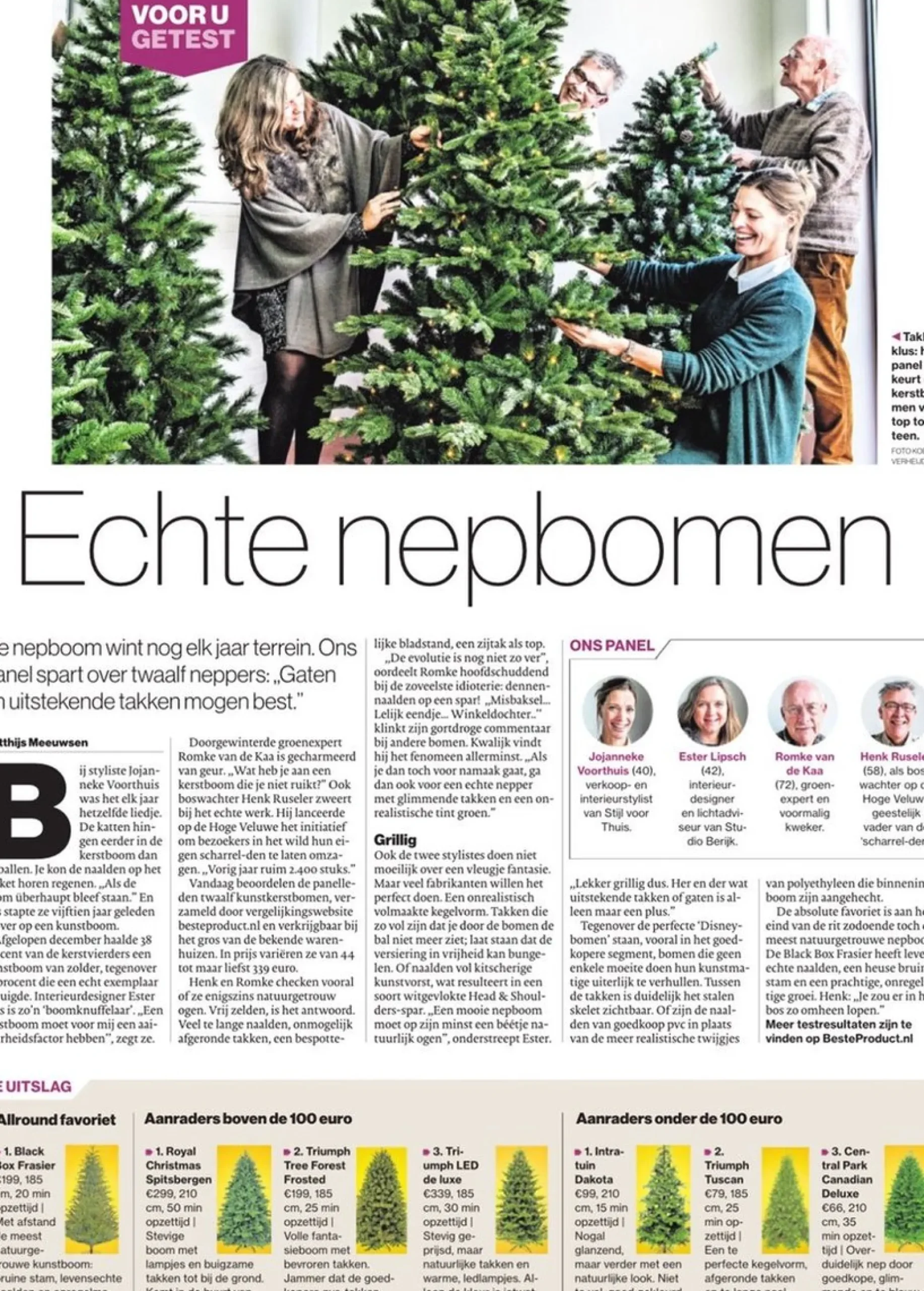 Black Box Kunstkerstbomen^ Trees Frasier Kunstkerstboom - H185 X O124 Cm - Groen