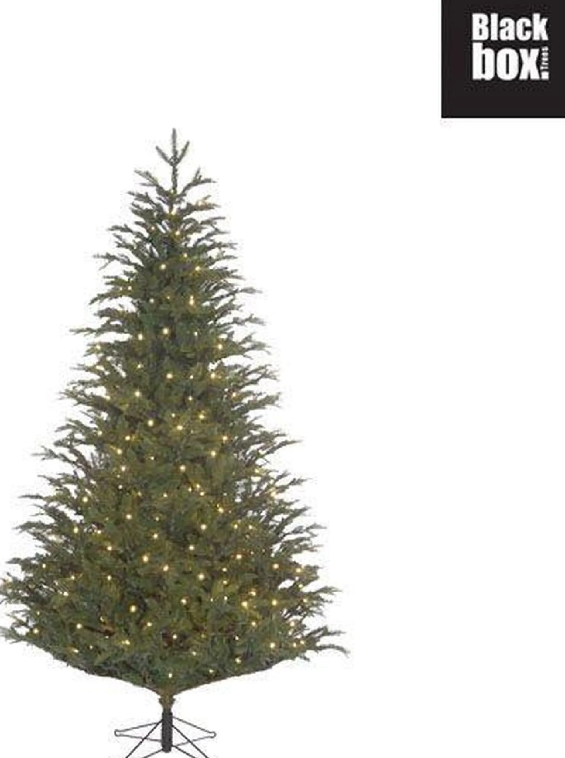Black Box Kunstkerstbomen^ Trees Frasier Kunstkerstboom Met Led Verlichting - H185 Cm - Groen