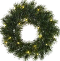 Black Box Trees Glendon Kerstkrans Met Led Verlichting - O60 Cm - Groen Online