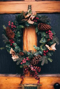 Black Box Trees Glendon Kerstkrans - O45 Cm - Groen Discount