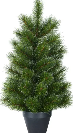 Black Box Kunstkerstbomen^ Trees Glendon Kunstkerstboom In Pot - H90 X O51 Cm - Groen