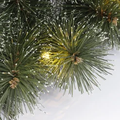 Black Box Kunstkerstbomen^ Trees Glendon Set Van 2 Kerstbomen En 1 Krans Met Led Verlichting - Groen