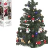 Black Box Kunstkerstbomen^ Trees Joy Kunstkerstboom Met 26 Ornamenten En Led Verlichting - H90 X O50 Cm - Groen