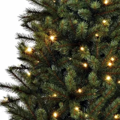 Black Box Kunstkerstbomen^ Trees Kingston Kunstkerstboom Met Led Verlichting - H155 X O86 Cm - Groen