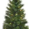 Black Box Kunstkerstbomen^ Trees - Lawson Kerstboom Met Burlap Led Werkt Op Batterijen Groen 40L Tips 102 - H90Xd48Cm - Kerstbomen