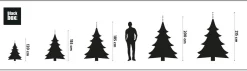 Black Box Kunstkerstbomen^ Trees - Lawson Kerstboom Met Burlap Led Werkt Op Batterijen Groen 40L Tips 102 - H90Xd48Cm - Kerstbomen