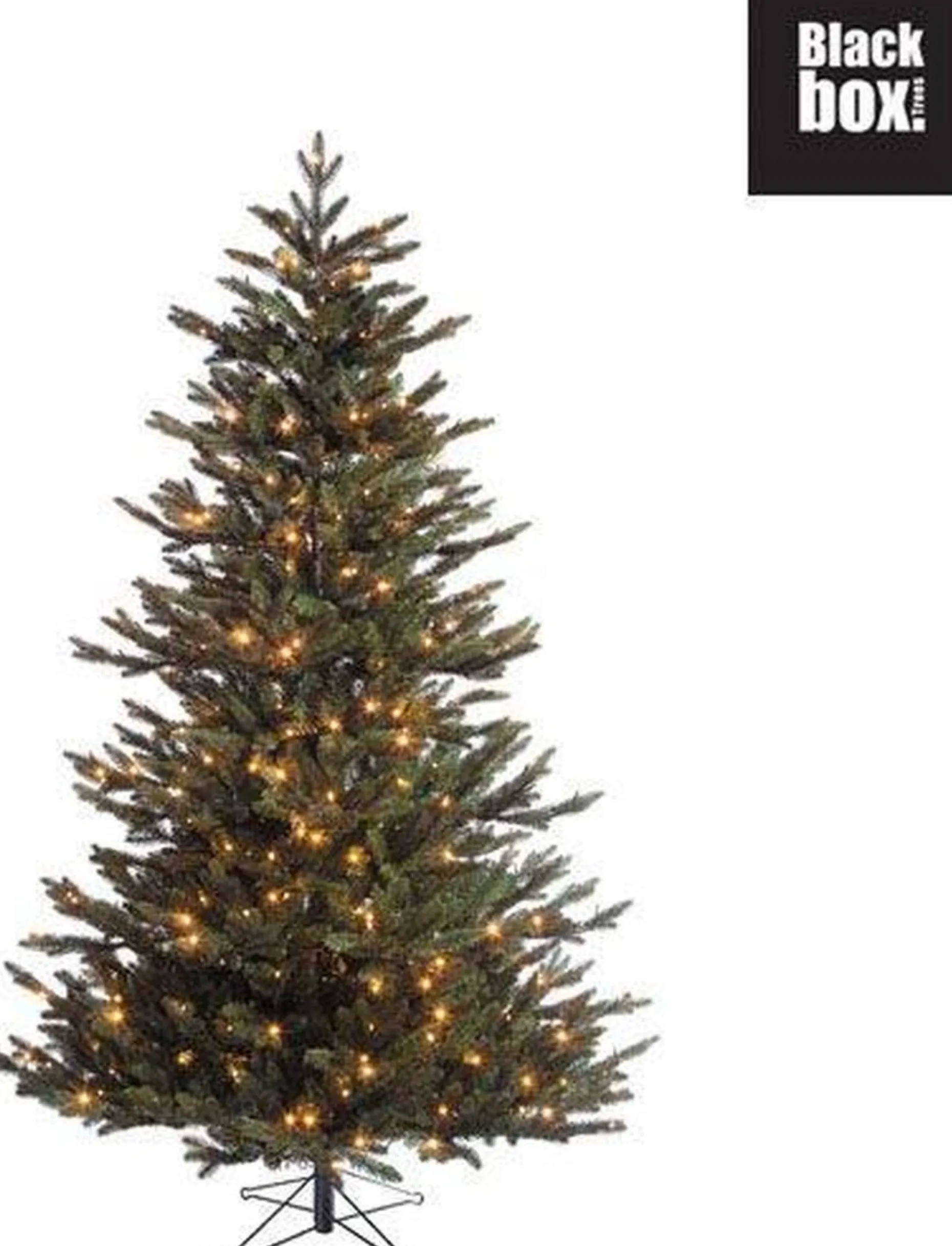 Black Box Kunstkerstbomen^ Trees Macallan Kunstkerstboom Met Led Verlichting - H215 Cm - Groen