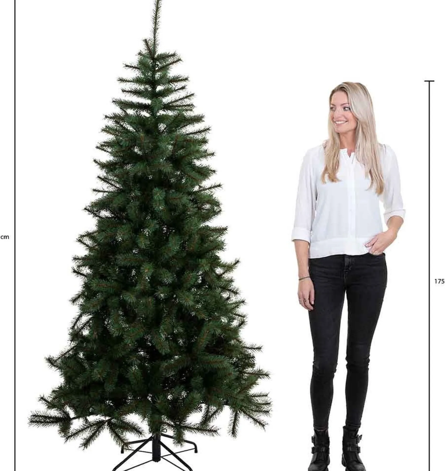 Black Box Kunstkerstbomen^ Trees Macallan Kunstkerstboom Met Led Verlichting - H215 Cm - Groen