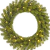 Black Box Trees Nigata Kerstkrans Met Led Verlichting - O60 Cm - Groen Best