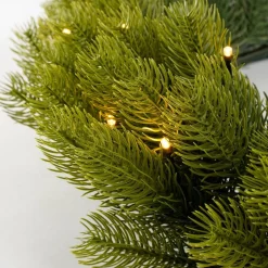 Black Box Trees Nigata Kerstkrans Met Led Verlichting - O60 Cm - Groen Best