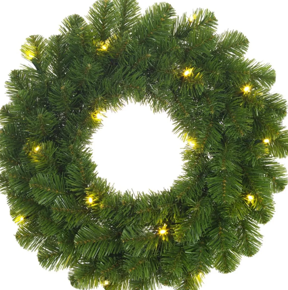 Black Box Trees Norton Kerstkrans Met Led Verlichting - O60 Cm - Groen Discount