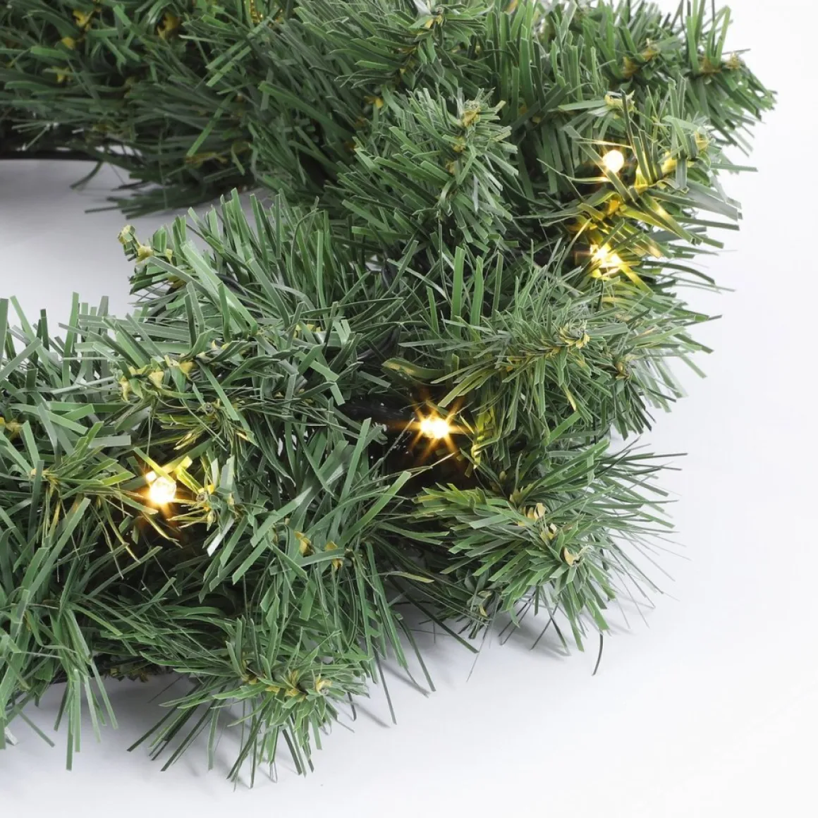Black Box Trees Norton Kerstkrans Met Led Verlichting - O60 Cm - Groen Discount