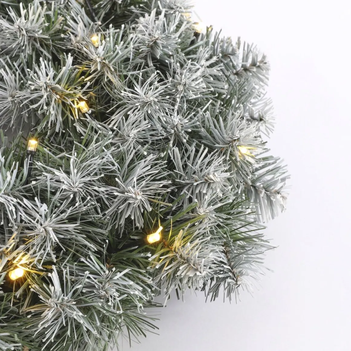 Black Box Trees Norton Kerstkrans Met Led Verlichting - O60 Cm - Frosted Green Fashion
