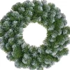 Black Box Trees - Norton Krans Groen Frosted Tips 126 - D60Cm - Kerstbomen New