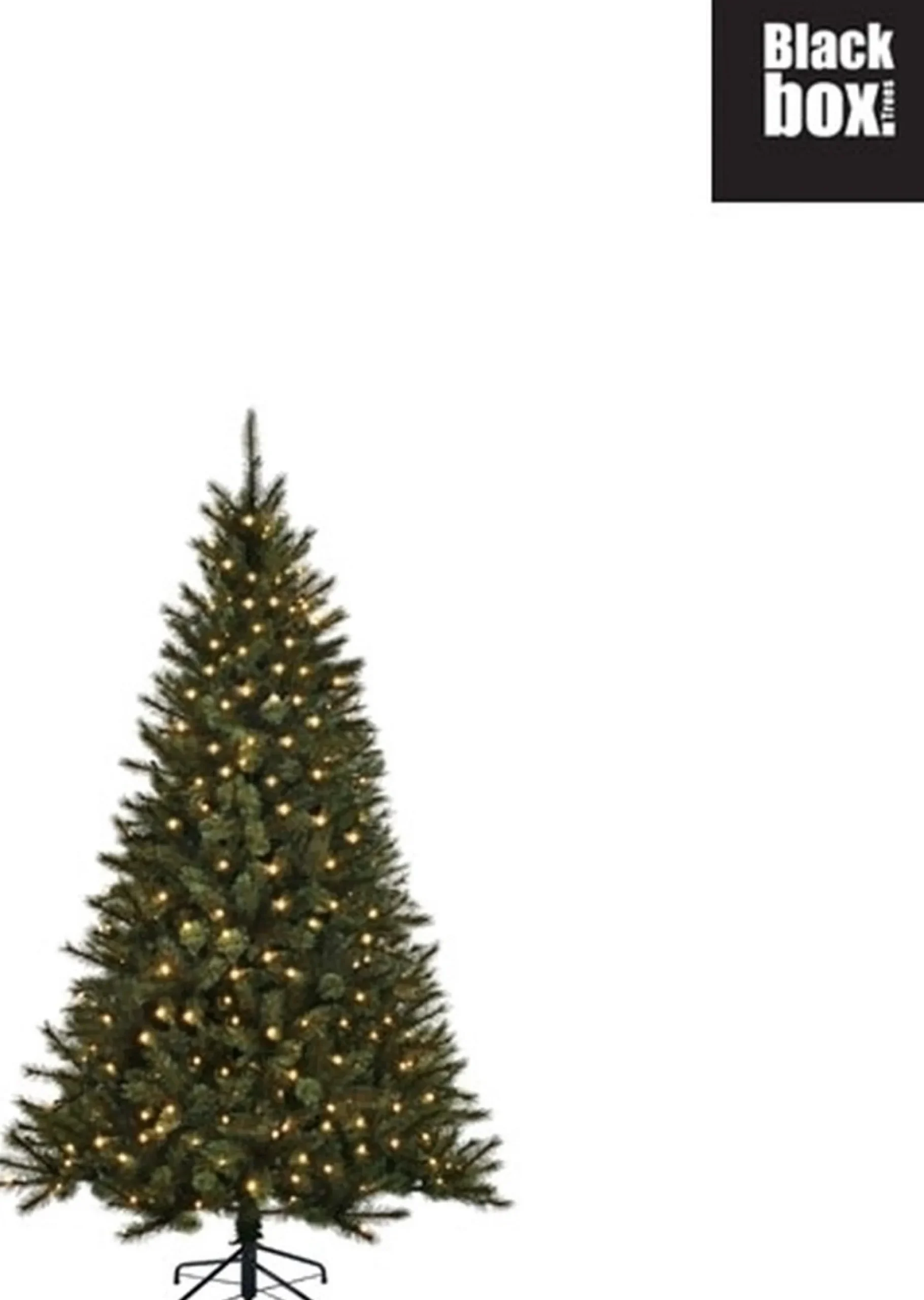 Black Box Kunstkerstbomen^ Trees Toronto Kunstkerstboom Met Led Verlichting - H185 Cm - Groen