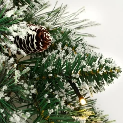 Black Box Trees Vandans Guirlande Met Led Verlichting - L180 Cm - Groen Frosted Discount
