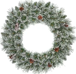 Black Box Trees Vandans Kerstkrans - O60 Cm - Groen Frosted Outlet