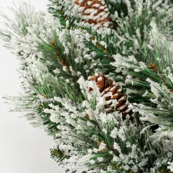 Black Box Trees Vandans Kerstkrans - O60 Cm - Groen Frosted Outlet