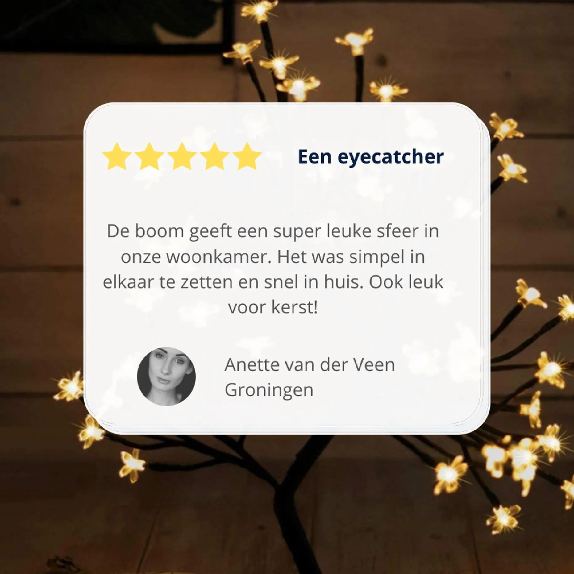 Merkloos Verlichte Kerstfiguren^Bonsai - Kerstbloesem - Led Kerstboom - Warm Wit - 48 Led - Licht Boom Warm Wit - Led Boom Binnen - 50Cm