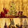 BOTC Lichtgordijnen^ Led Lichtgordijn Sfeerverlichting - Inclusief Afstandsbediening - Led Kerstverlichting Lichtgordijn - 3 Meter - 300 Lichten - Warm Wit