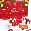 Brubaker Adventskalenders^ Cosmetics Beauty Advent Kalender 2023 - De Xxl Wellness Kerstkalender Voor Vrouwen En Meisjes - 24 X Lichaamsverzorging Producten & Spa Accessoires - Red