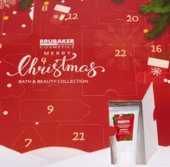 Brubaker Adventskalenders^ Cosmetics Beauty Advent Kalender 2023 - De Xxl Wellness Kerstkalender Voor Vrouwen En Meisjes - 24 X Lichaamsverzorging Producten & Spa Accessoires - Red