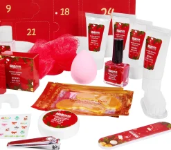 Brubaker Adventskalenders^ Cosmetics Beauty Advent Kalender 2023 - De Xxl Wellness Kerstkalender Voor Vrouwen En Meisjes - 24 X Lichaamsverzorging Producten & Spa Accessoires - Red
