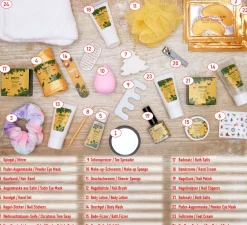 Brubaker Adventskalenders^ Cosmetics Beauty Advent Kalender 2023 - De Xxl Wellness Kerstkalender Voor Vrouwen En Meisjes - 24 X Lichaamsverzorging Producten & Spa Accessoires - Goud