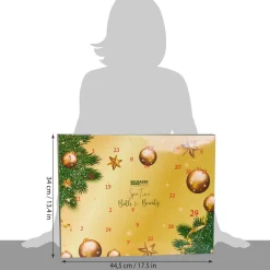 Brubaker Adventskalenders^ Cosmetics Beauty Advent Kalender 2023 - De Xxl Wellness Kerstkalender Voor Vrouwen En Meisjes - 24 X Lichaamsverzorging Producten & Spa Accessoires - Goud