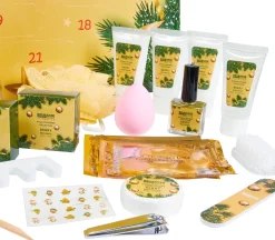 Brubaker Adventskalenders^ Cosmetics Beauty Advent Kalender 2023 - De Xxl Wellness Kerstkalender Voor Vrouwen En Meisjes - 24 X Lichaamsverzorging Producten & Spa Accessoires - Goud