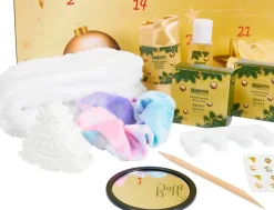 Brubaker Adventskalenders^ Cosmetics Beauty Advent Kalender 2023 - De Xxl Wellness Kerstkalender Voor Vrouwen En Meisjes - 24 X Lichaamsverzorging Producten & Spa Accessoires - Goud