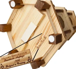 Brubaker Kerstpiramide Houten Piramide - Natuur - 4 Niveaus - 60 Cm Hoogte - Handbeschilderde Figuren Store