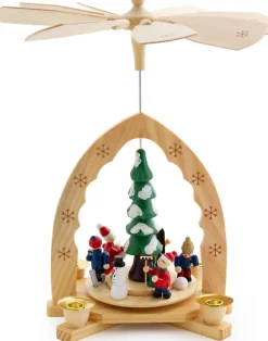 Brubaker 1-Verdieping Houten Kerstpiramide - 30 Cm - Kerstboom Met Winterlandschap Clearance