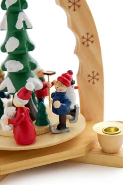 Brubaker 1-Verdieping Houten Kerstpiramide - 30 Cm - Kerstboom Met Winterlandschap Clearance