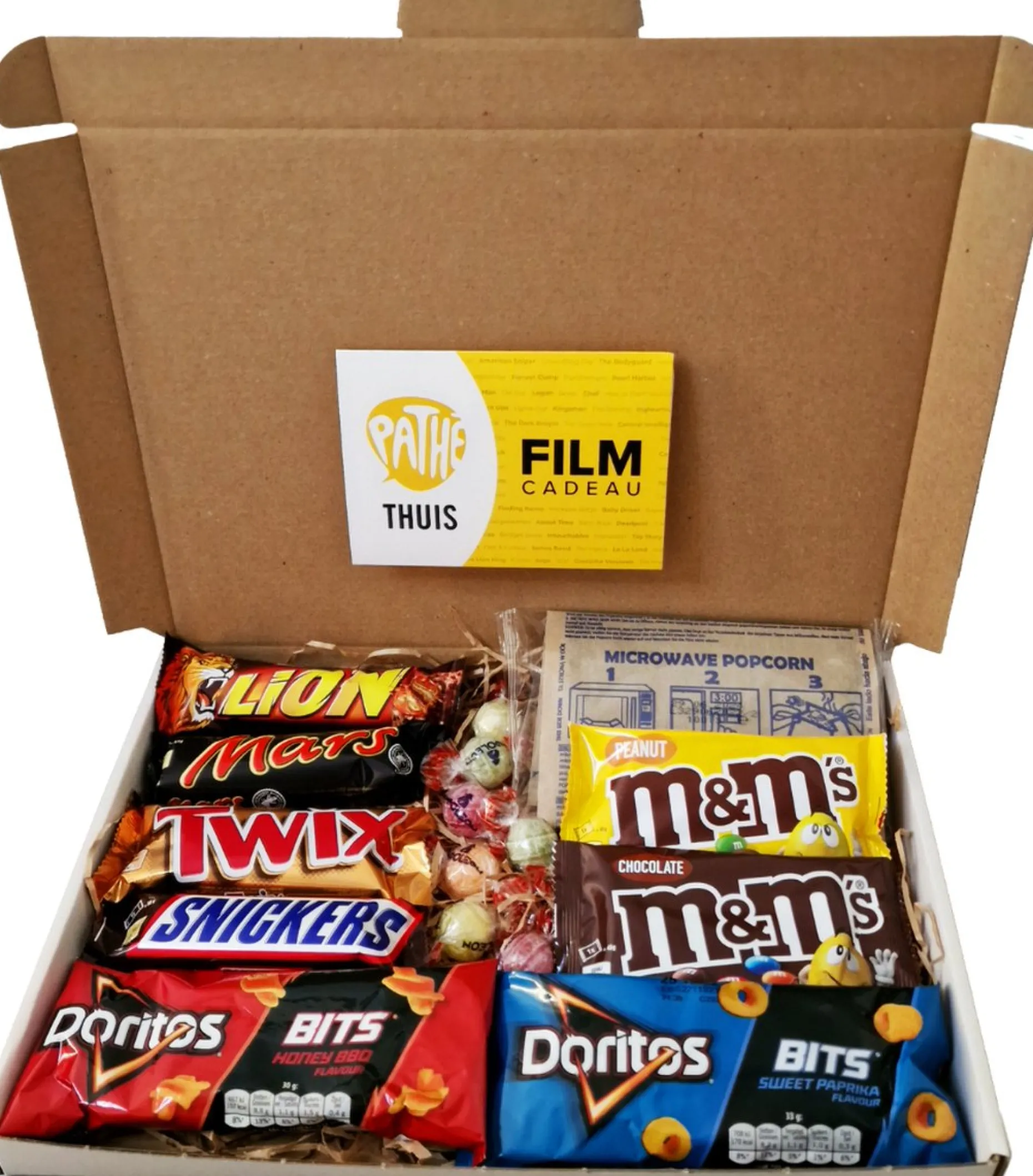 Bellathias Kerstpakketten^Cadeaupakket Filmpakket Xl – Leuke Cadeau - Pathe Thuis – Geschenkset – Geschenkpakket – Met Film Voucher