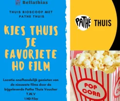 Bellathias Kerstpakketten^Cadeaupakket Filmpakket Xl – Leuke Cadeau - Pathe Thuis – Geschenkset – Geschenkpakket – Met Film Voucher