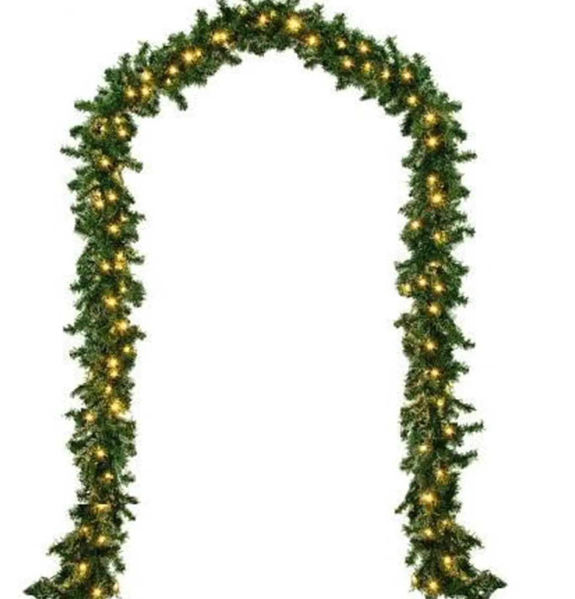 Casaria Guirlande Kerstkrans - 5M Met Decoratie En 80 Led's Fashion