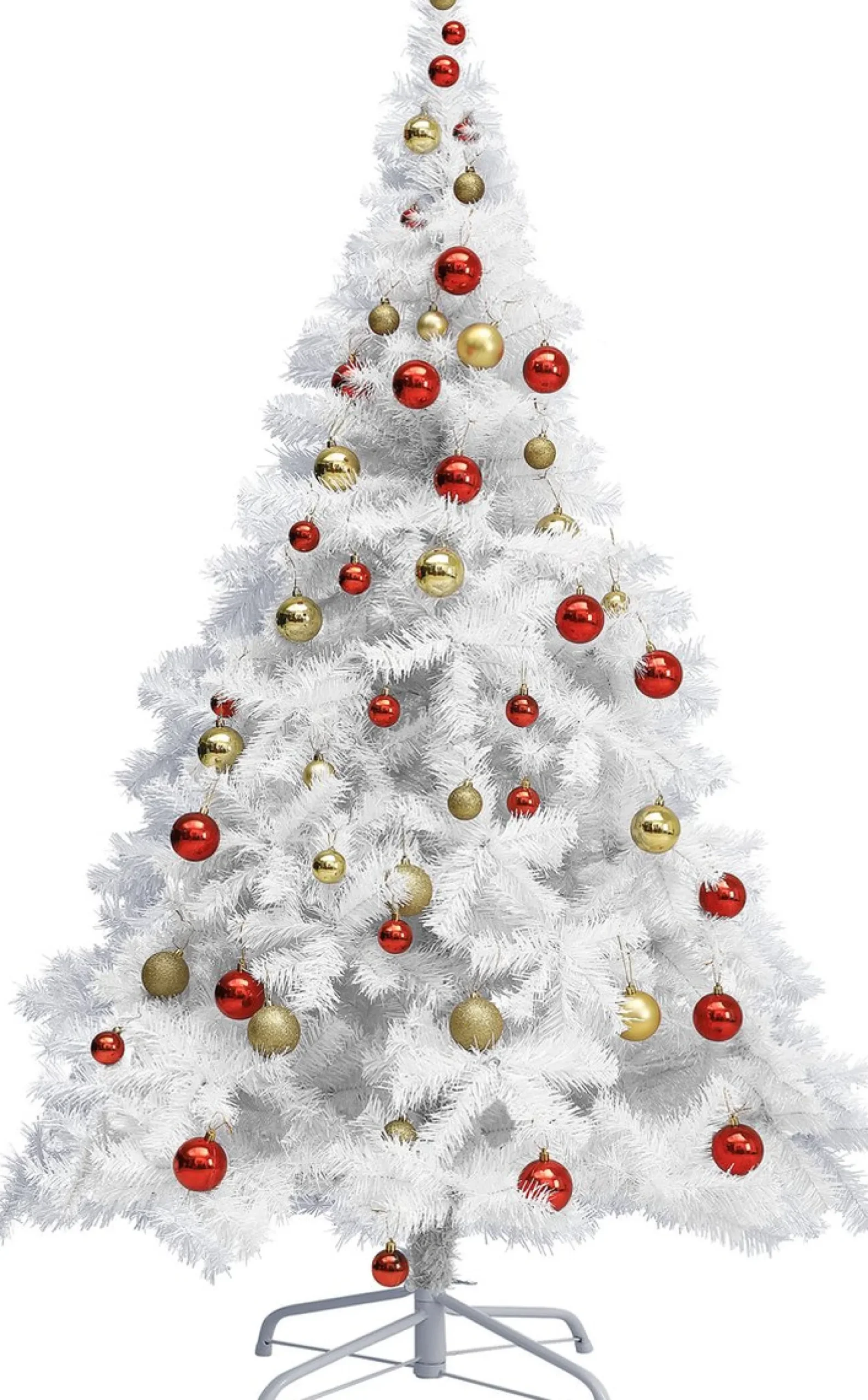 Casaria Kunstkerstbomen^ Kerstboom Pvc - Metalen Voet - 180 Cm