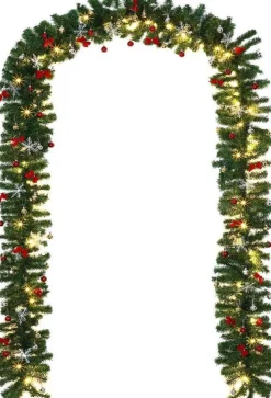 Casaria Kerstguirlande Met Verlichting - 10 M 160 Led's - Warmwit Cheap