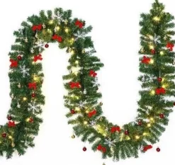 Casaria Kerstguirlande Met Verlichting - 10 M 160 Led's - Warmwit Cheap