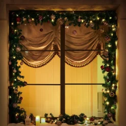 Casaria Kerstguirlande - 10 M Incl. 5 M Stroomkabel - 100 Led Fashion