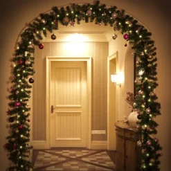 Casaria Kerstguirlande - 10 M Incl. 5 M Stroomkabel - 100 Led Fashion