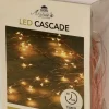 Anna's Collection Kerstlichtsnoeren^Cascade Draadverlichting Lichtsnoer Met 100 Lampjes Classic Warm Wit Met 10 Lichtdraden - Op Batterijen - Kerstverlichting