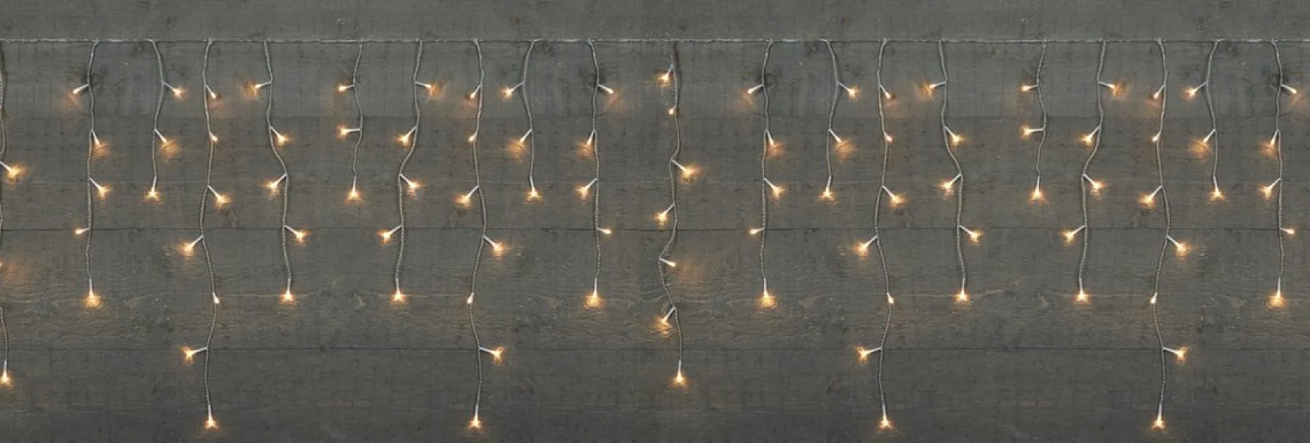CBD Lichtgordijnen^ Ijspegel Verlichting - 720 X 60Cm - 360 Led Warm Wit - 5M Aanloopsnoer Transparant