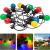 Cheqo Lichtslangen^® Feestverlichting - Lichtsnoer - Tentverlichting - Fairy Lights - 10L, 3V/20Ma - 8 Lichtfuncties - 50Cm Afstand - 9.50M Snoer - Ip44 Beschermwaarde - 2.4W Power Consumption - Ophangoog - Binnen & Buiten