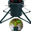 Cheqo Kerstboomstandaarden^® Kerstboomstandaard Met Waterreservoir - Kerstboomvoet Voor Bomen Tot 2 Meter - Kerstboom Standaard - Kerstboom Voet - 1.8 Liter