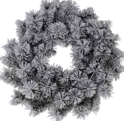 Cheqo ® Kerstkrans Met Sneeuw - Krans - Kerstdecoratie - Kerstmis - Groen En Wit - O40 Cm Online